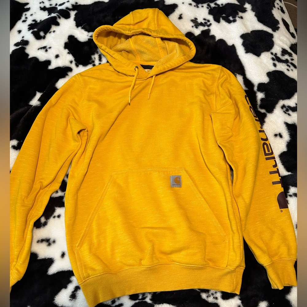 Men’s Carhartt Loose Fit Hoodie, size S, golden rod